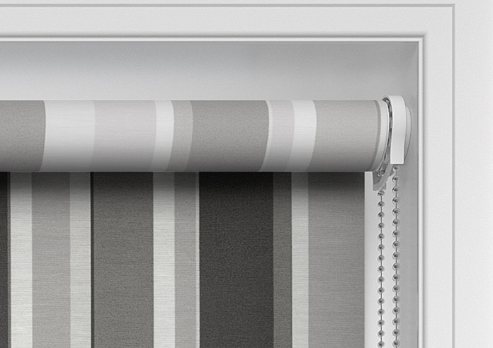 Riviera Stripe, Smoke - Twist&Fit Roller Blind - Image 11